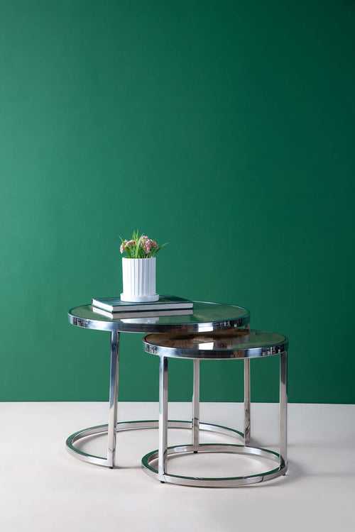 Ringwood Nested Side Table (Wood And Metal)