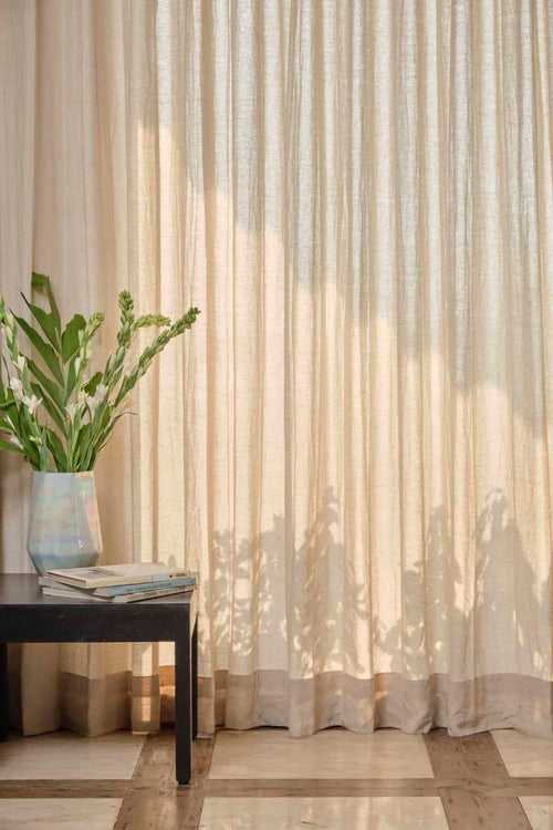 Malabar Cotton Fabric And Curtains (Beige)