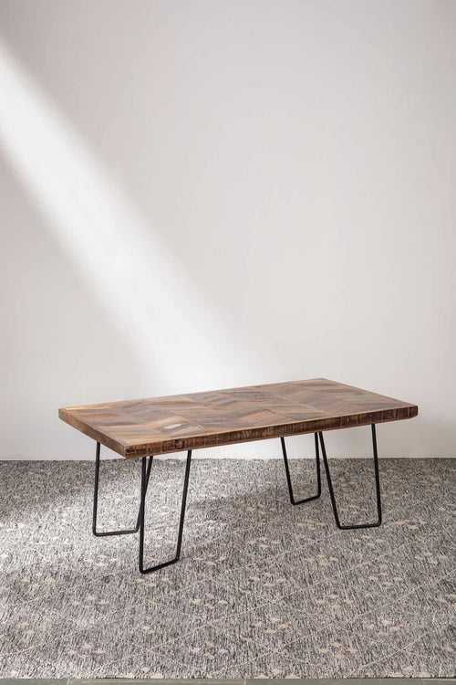 Chevron Recycled Wood Coffee Table