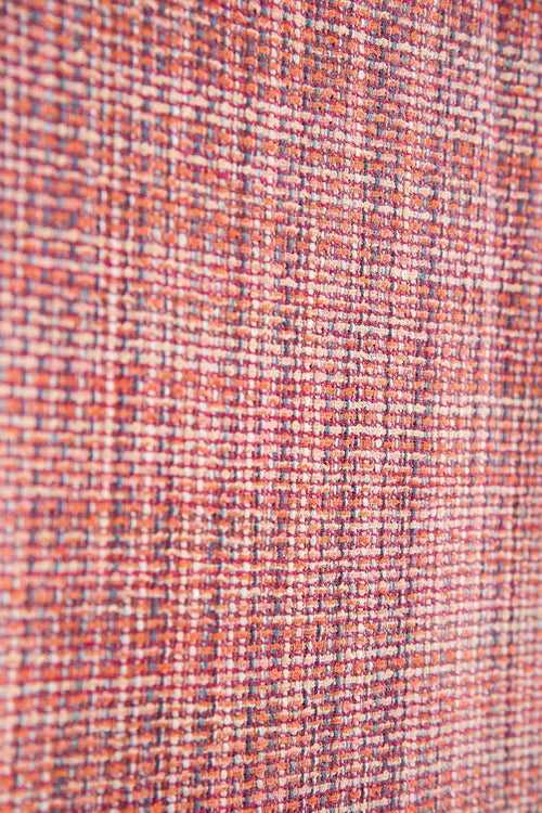 Brick Weave Red Upholstery Fabric Swatch