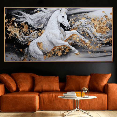 Dreamy Stallion Crystal Glass Painting