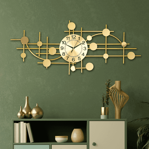 Metallic Infinity Metal Art Wall Clock