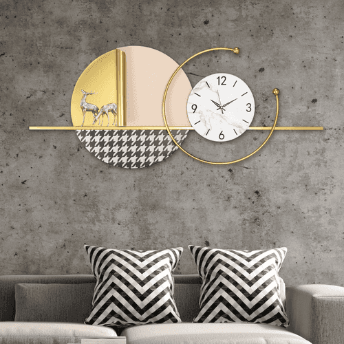 Nature's Timekeeper Metal Wall Art clock