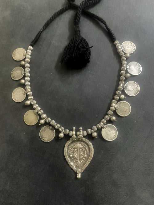 Vintage Coin and Patri Necklace