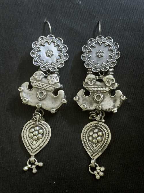 Assembled Silver Earrings