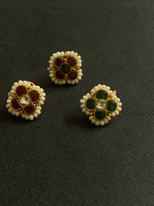 Kundan Flower Nosepin