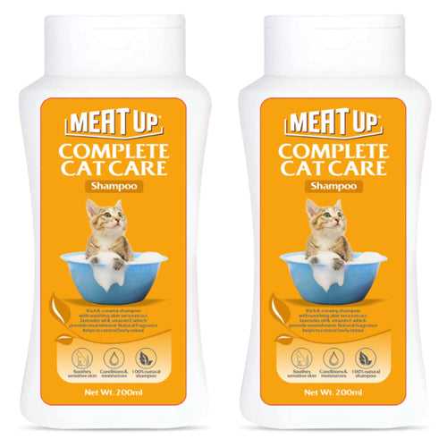 Meat Up Cat Care Shampoo , 200 ML (Buy 1 Get 1 Free)