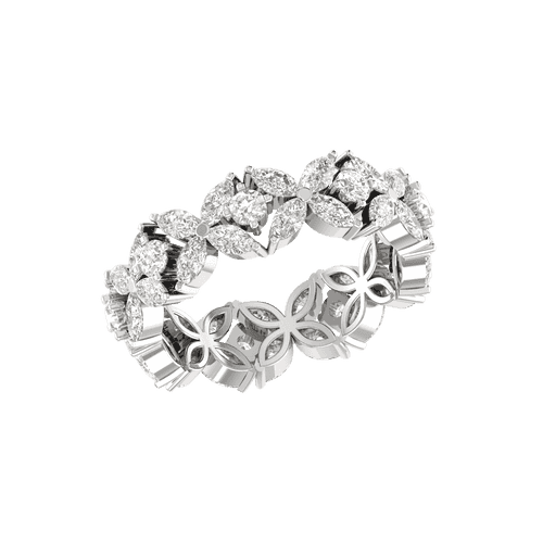 Designer Platinum Diamond Ring for Women JL PT RD RN 9292