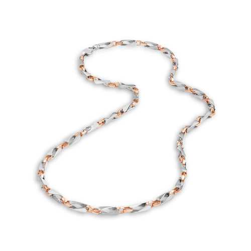 Men of Platinum | 3.5mm Pt + Rose Gold Chain for Men JL PT CH 1014-A