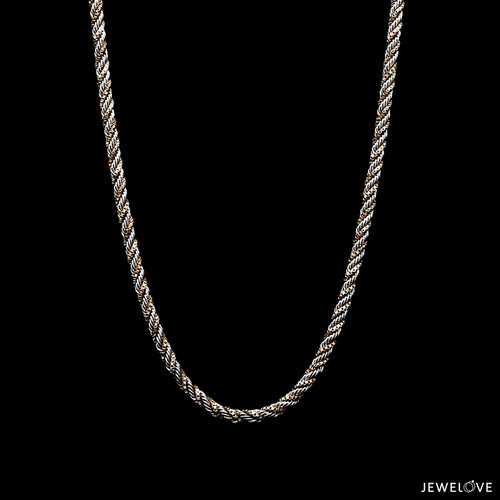 Men of Platinum | 2.5mm Rose Gold Fusion Rope Chain for Men JL PT CH 1309