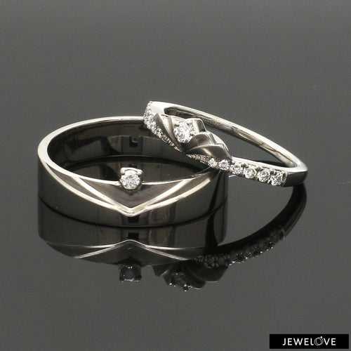 Platinum Diamond Couple Ring JL PT 1364