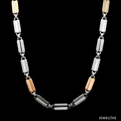 Platinum + Rose Gold Chain for Men JL PT CH 1301