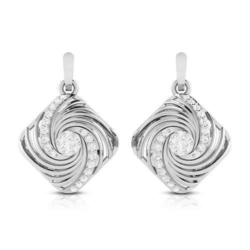 Platinum with Diamond Earrings for Women JL PT E 2453