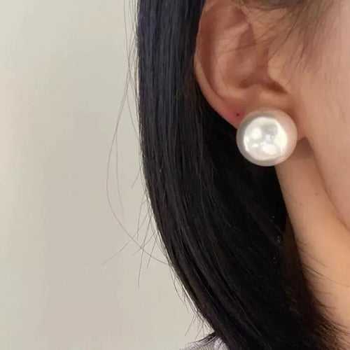 Exaggerated Pearl Studs