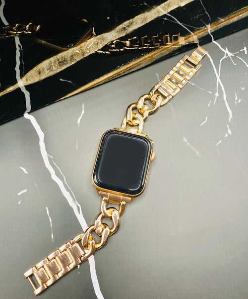 Gold Link Apple Watch Band