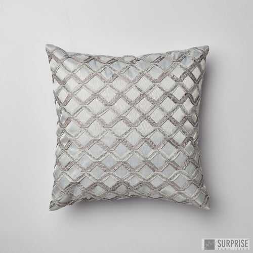 Surprise Home - Aari Grid Cushion Covers (Grey)