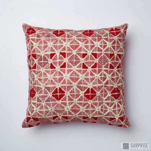 Surprise Home - Gypsy Squares Cushion Covers (Red)