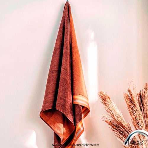 D'Decor - Zest Collection 500 GSM Bath Towel (Brown Bison)