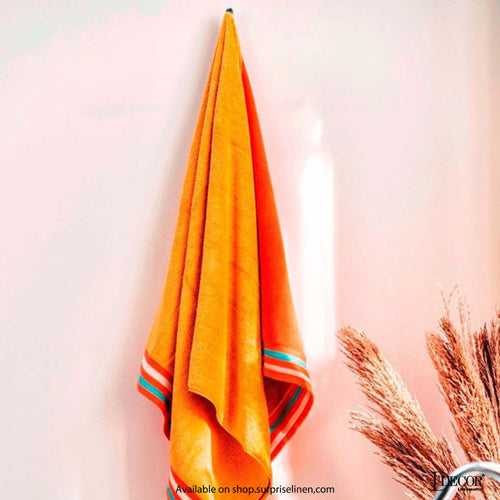 D'Decor - Zest Collection 500 GSM Bath Towel (Golden Flamingo)