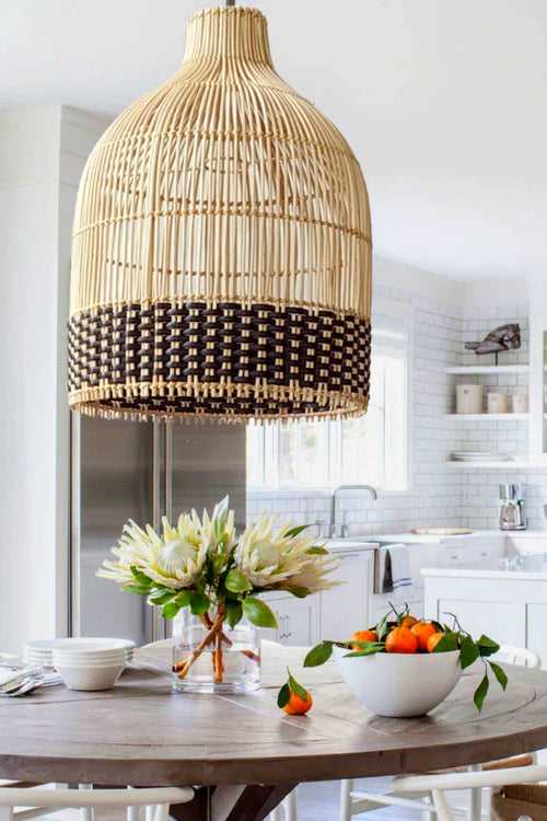 Rattan Umbrella Shaped Lampshade