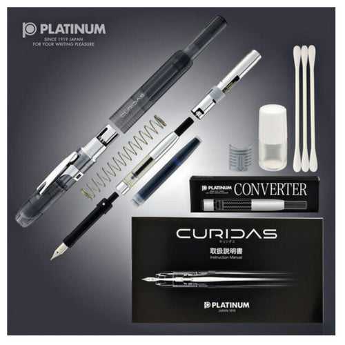 Platinum Curidas Fountain Pen Graphite Smoke Extra Fine