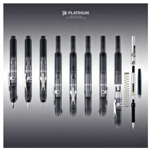 Platinum Curidas Fountain Pen Graphite Smoke Medium