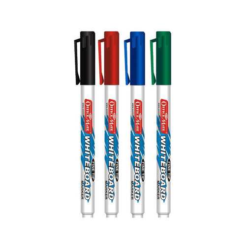 Soni Officemate Fine Tip Whiteboard Marker - Pack of 4
