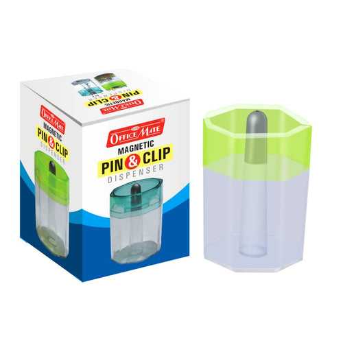Soni Officemate Magnetic Pin Clip Dispenser (Pack of 10 )