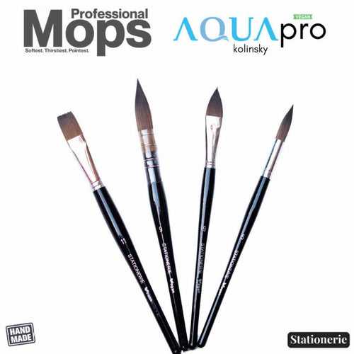 Stationerie Aquapro Kolinsky Vegan Wash Mop Set Of 4 Matte Edition