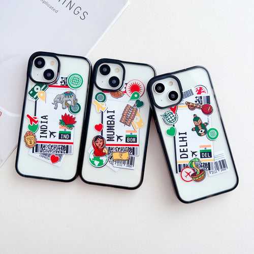 Indian Tickets Designer Impact Proof Silicon Phone Case for iPhone