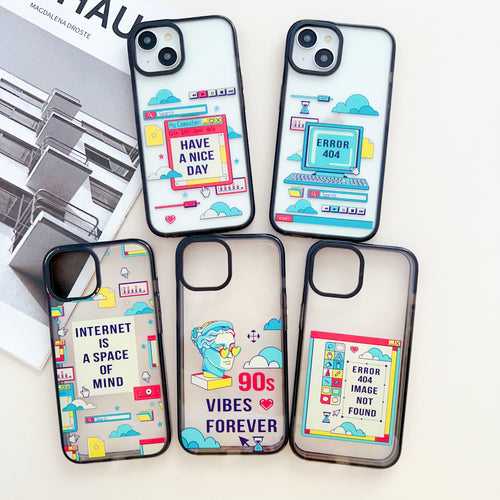 90s Vibe Forever Designer Silicon Impact Proof Case for iPhone