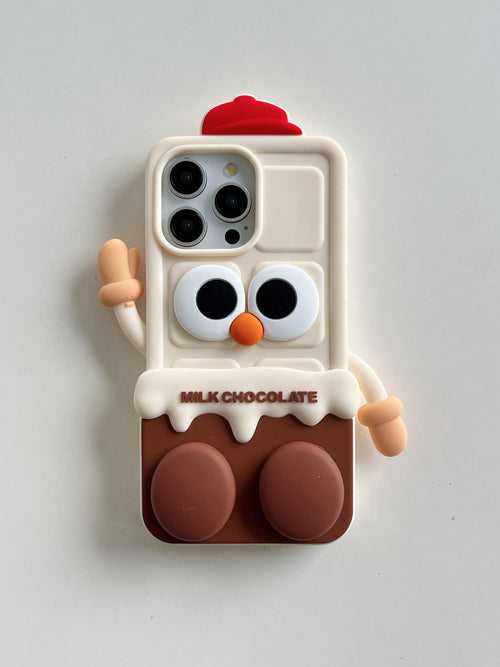 Milk Choco Baby Designer Silicon iPhone Case With Phone Stand
