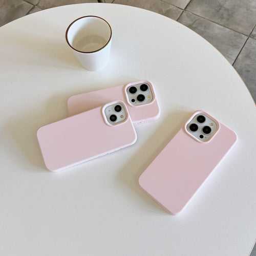 Liquid Silicon Case for iPhone ( Sand Pink )