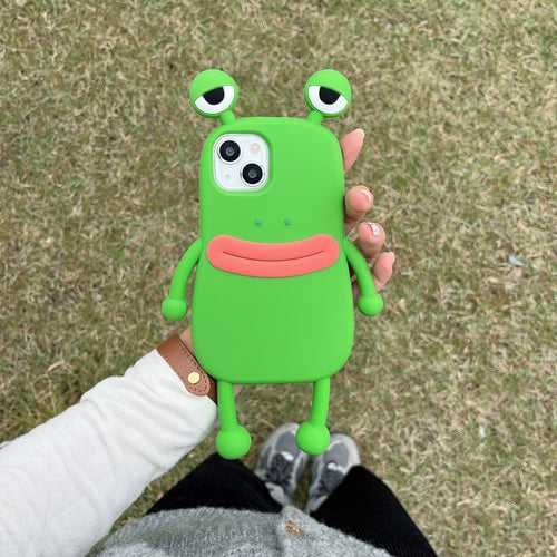 Cute Frog Silicon Designer Case for iPhone