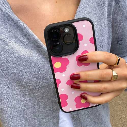 Catoon Daisy Designer Glass Case for iPhone