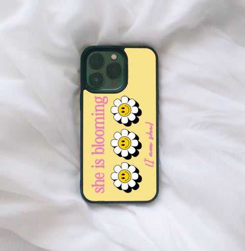 She is Blooming Glass Case for iPhone