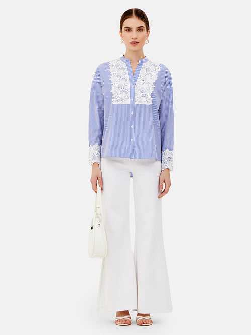 Joy Full Sleeves Shirt With Lace