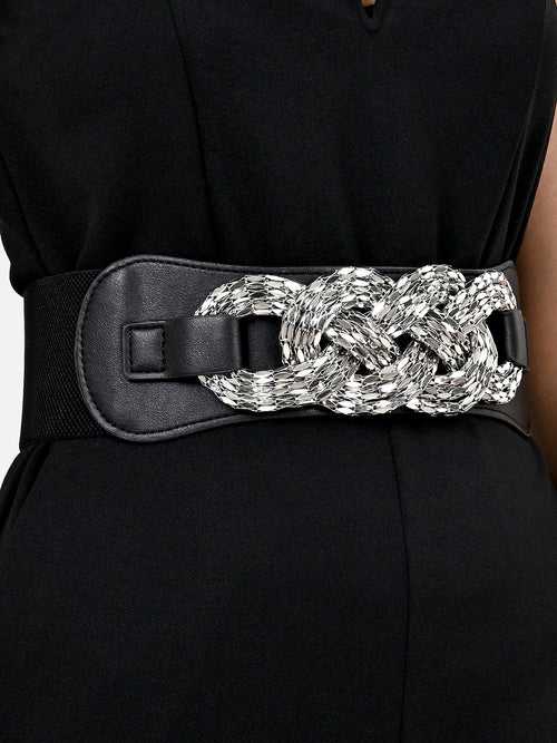 Knotted Broad Statement Belt