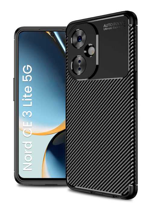 Aramid Fibre Series Shockproof Armor Back Cover for OnePlus Nord CE 3 Lite 5G, 6.72 inch, Black