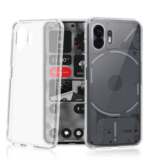 Ice Crystal Series Hybrid Transparent PC Military Grade TPU Back Cover for Nothing Phone (2), 6.7 inch, Crystal Clear