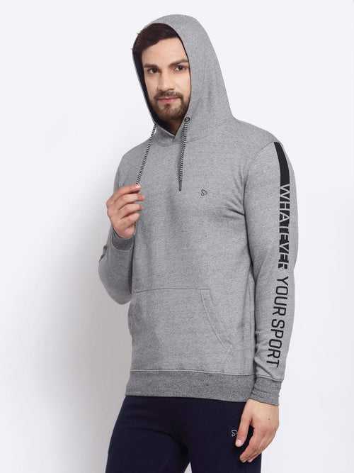 Sporto Men's Hoodie Sweatshirt - Grey Jaspe