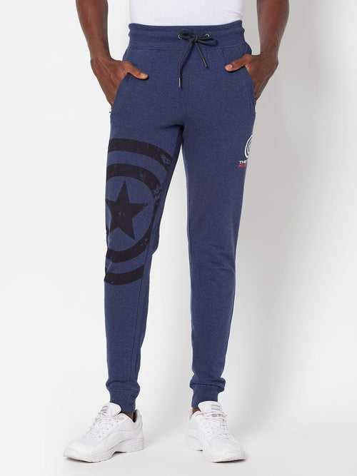 Men's Captain America Joggers - Blue Melange