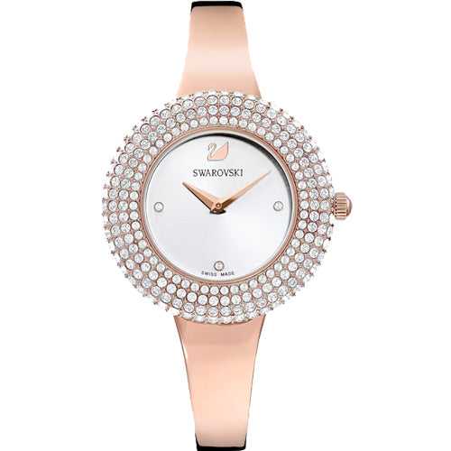 Swarovski Crystal Rose Silver Dial Women 34mm