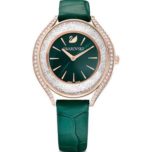 Swarovski Crystalline Aura Green Dial Women 35.5mm