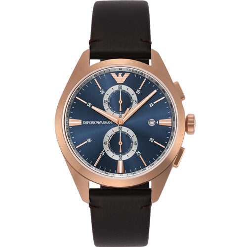 Emporio Armani Claudio Blue Dial Men 43mm