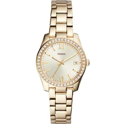 Fossil Scarlette Gold Dial Women 32mm