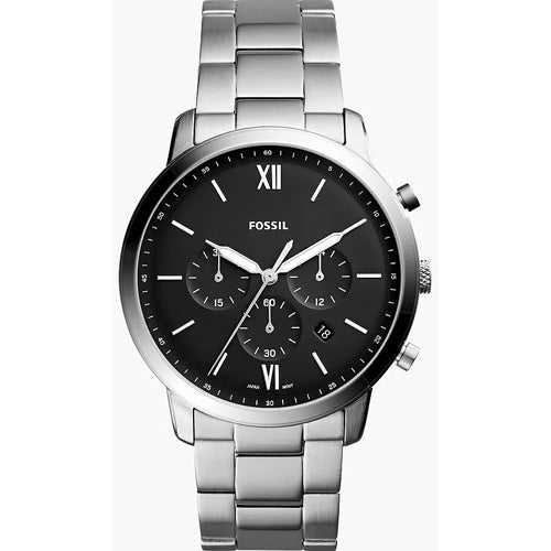 Fossil Neutra Black Dial Men 44mm