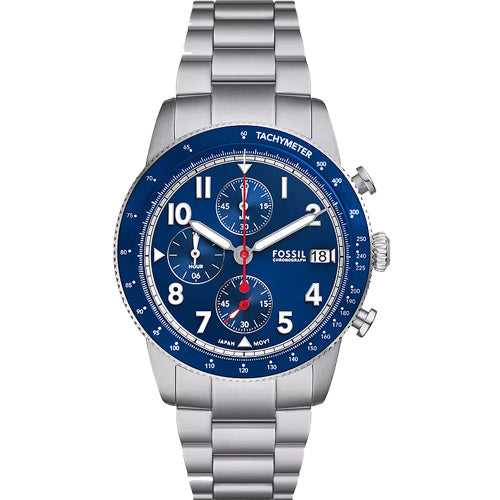 Fossil Sport Tourer Blue Dial Men 42mm