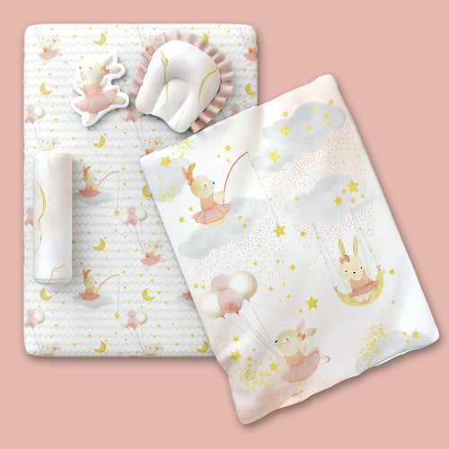 6 PC Organic New Born Bed Set - Day Dream