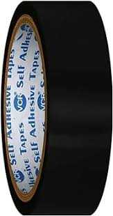 24mm Polyester adhesive tape Black color (50 meter)
